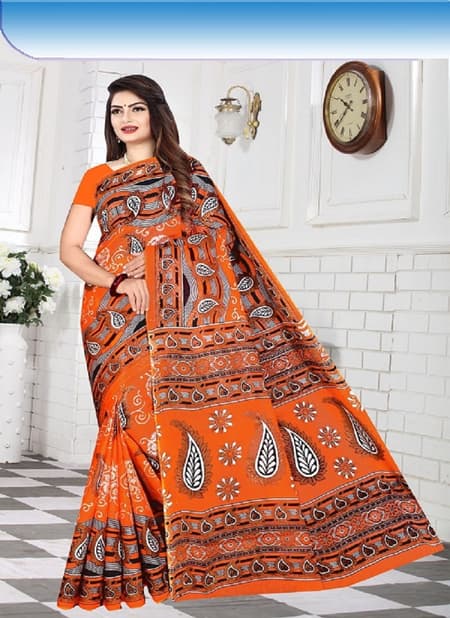 Dhoom 1 Casual Daily Wear Wholesale Cotton Printed Sarees
